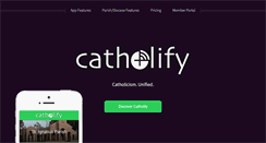 Desktop Screenshot of catholify.com