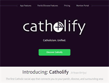 Tablet Screenshot of catholify.com